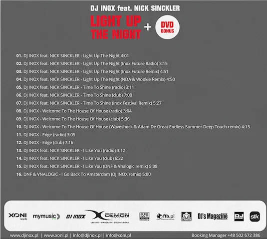 DJ INOX Kompilacja CD + DVD